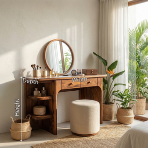 Rustic Dressing Table Personal Beauty Space Makeup Area