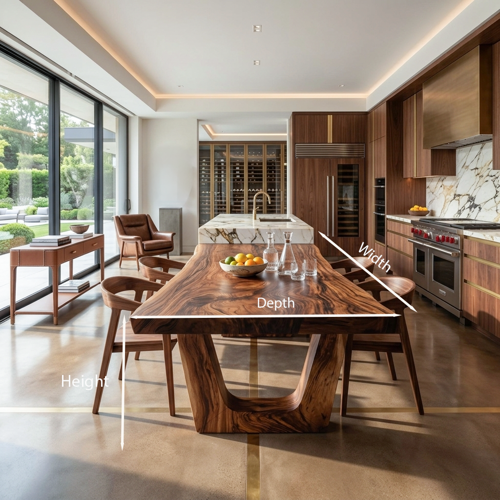 Minimalist Dining Table With Sleek Look For Dining Room
