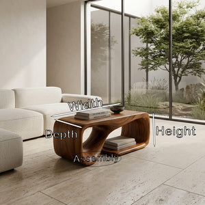 Modern Sculptural Coffee Table For Living Room Decor