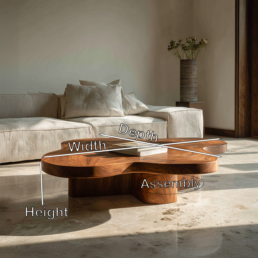 Organic Coffee Table With Unique Cloud-shapes For Living Room