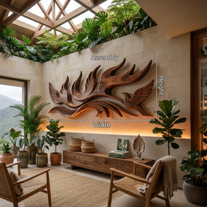 Scandinavian Contour Wall Decor For Lake House Interior