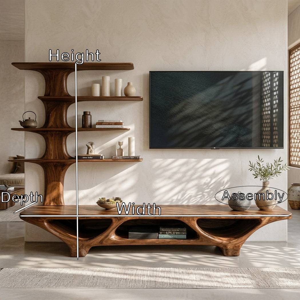 Organic Modern Tree Shape TV Stand For Living Room