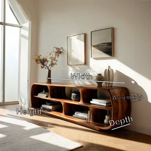Minimalist Wooden Display Bookshelf For Living Room Decor