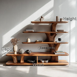 Modern Wooden Open Bookshelf For Modern Interiors