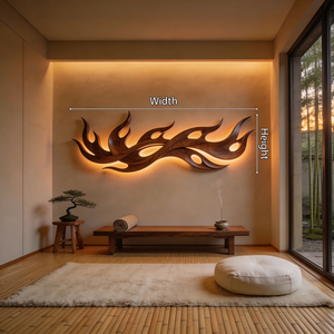 Scandinavian Statement Wall Decor For Penthouse Interior Space