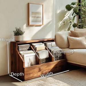 Contemporary Angled Pocket Magazine Rack For Living Room