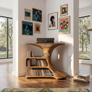 Mid Century Wooden Media Console For Bedroom Furniture