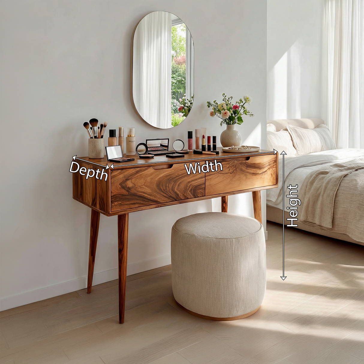 Luxury Makeup Vanity Desk Dressing Area Beauty Space Personal Area