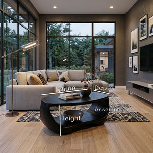 Modern Coffee Table Oval Shape For Living Room