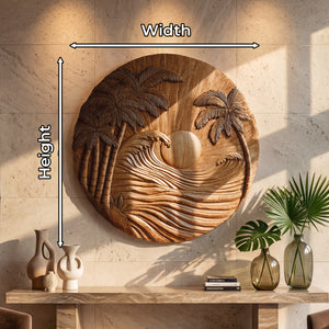 Floral Wooden Wall Sculpture For Elegant Botanical Home Decor