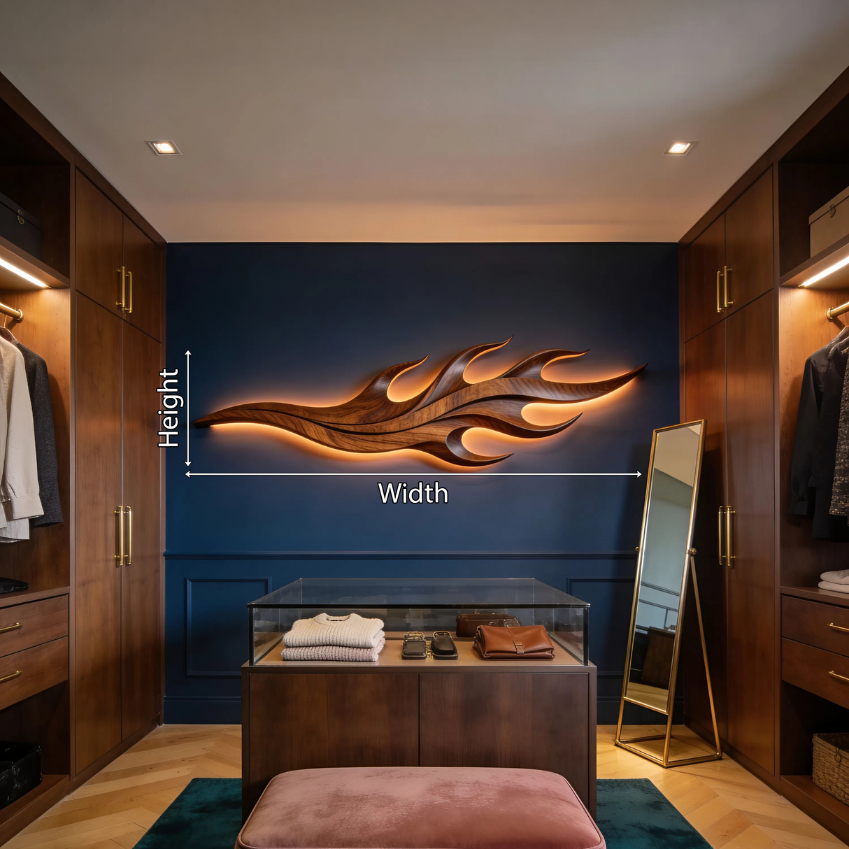 Minimalist Artistic Wall Panel For Master Suite Interior