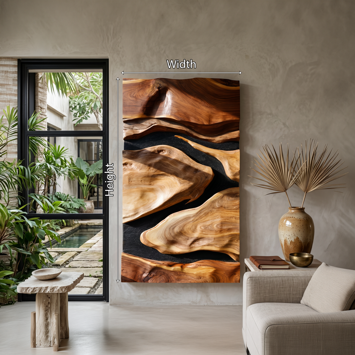 Organic Flow Wall Art For Contemporary Interior