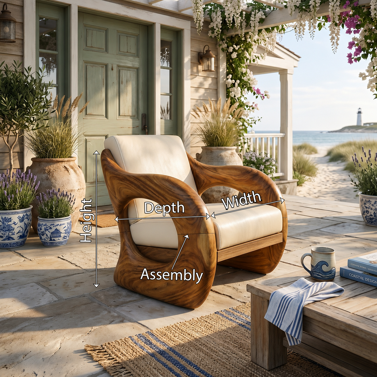 Futuristic Organic Lounge Chair for High-End Urban Residences