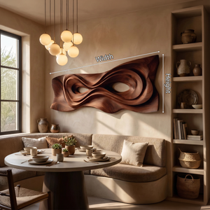 Contemporary Organic Wall Art Panel For Bedroom Space