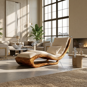 Organic Modern Wooden Daybed Minimalist Luxury Interior Design
