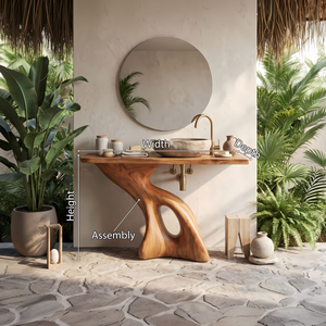 Rustic Solid Vanity For Vintage Bathroom Styling