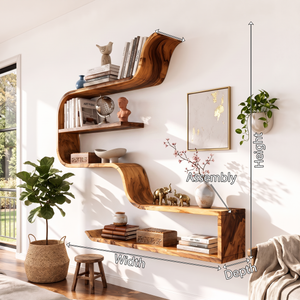 Handcrafted Wooden Entryway Organizer Shelf For Hallway Storage