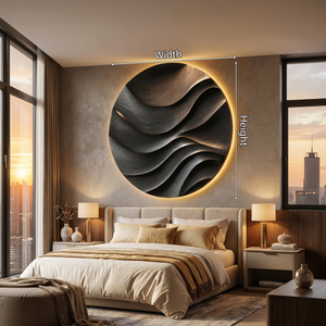 Mid Century Abstract Wall Decor For Resort Interior Space