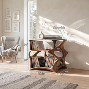 Farmhouse Record Stand Cozy Living Room Furniture