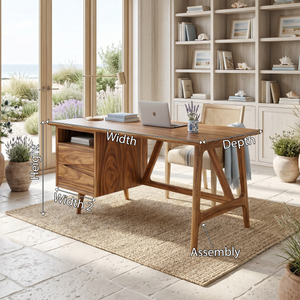 Luxury Live Edge Executive Desk Coastal Workspace