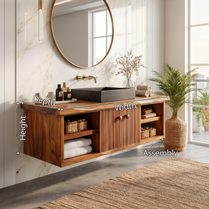 Minimalist Vanity Cabinet Bright Modern Bathroom