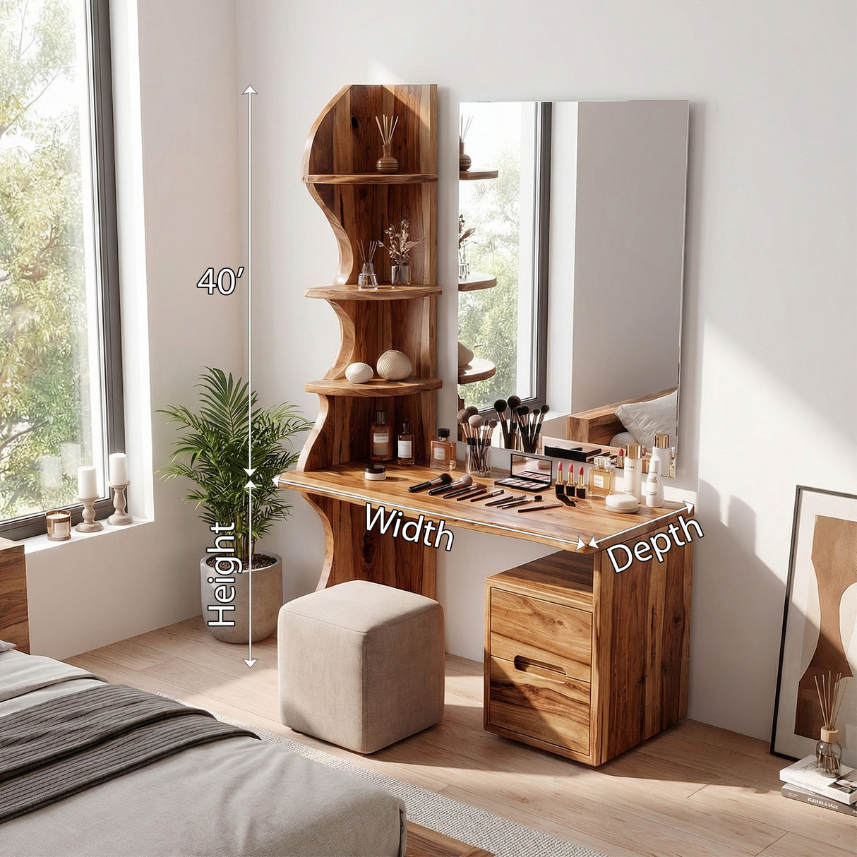 Luxury Vanity Table Dressing Area Personal Beauty Space Makeup Area