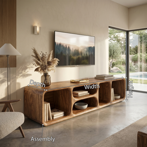 Contemporary Wooden TV Unit Luxury Interior