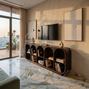 Minimalist Sculptural TV Stand For Media Room Interior