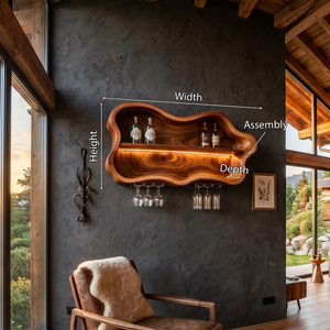 Modern Glass Holder Wine Holder For Open Dining Area