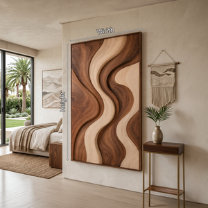 Organic Flow Panel Wall Art For Contemporary Home