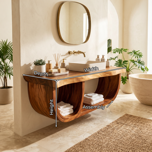 Luxury Wood Vanity Unit For Master Suite