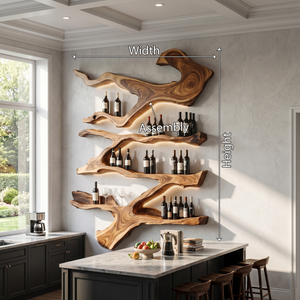 Farmhouse Wine Holder For Furniture Wine Rack Display