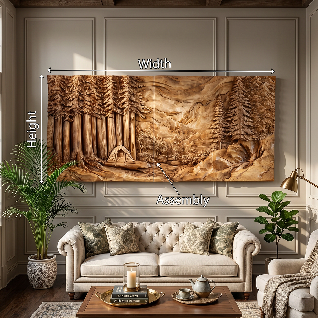 Illuminated Sunset Lake Wood Wall Art For Cozy Cabin Interior Decor