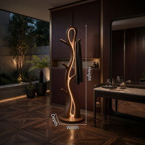 Contemporary Botanical Lamp With Hooks For Lounge
