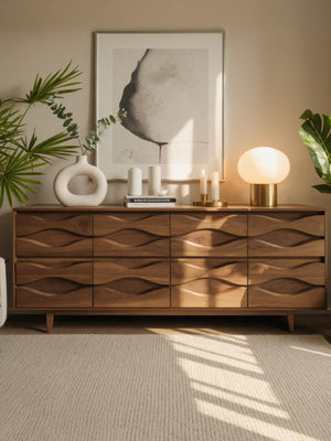 Modern Wave Dresser For Bedroom Or Living Room