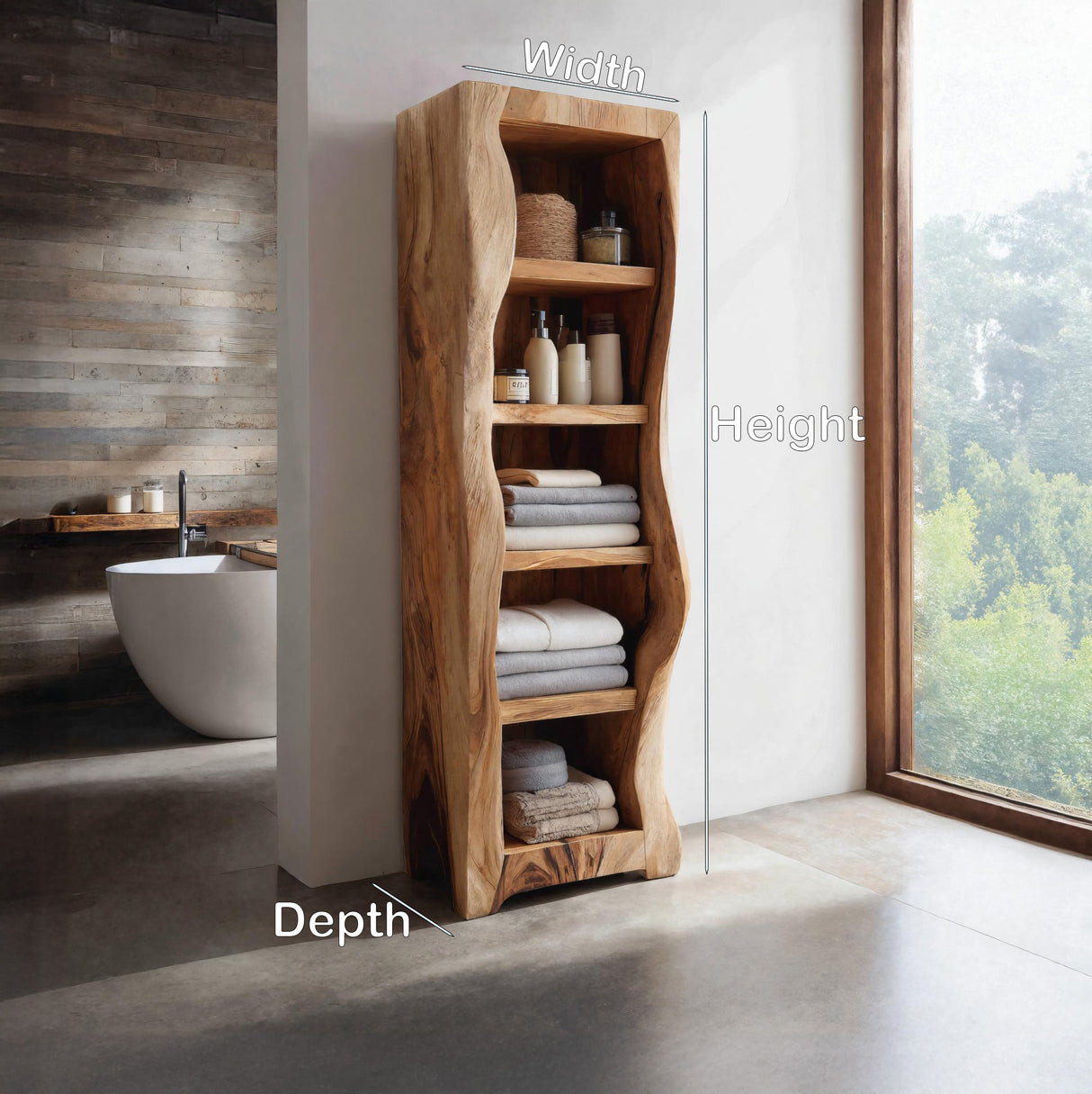 Minimal Wooden Bathroom Storage Cabinet For Bathroom Decor