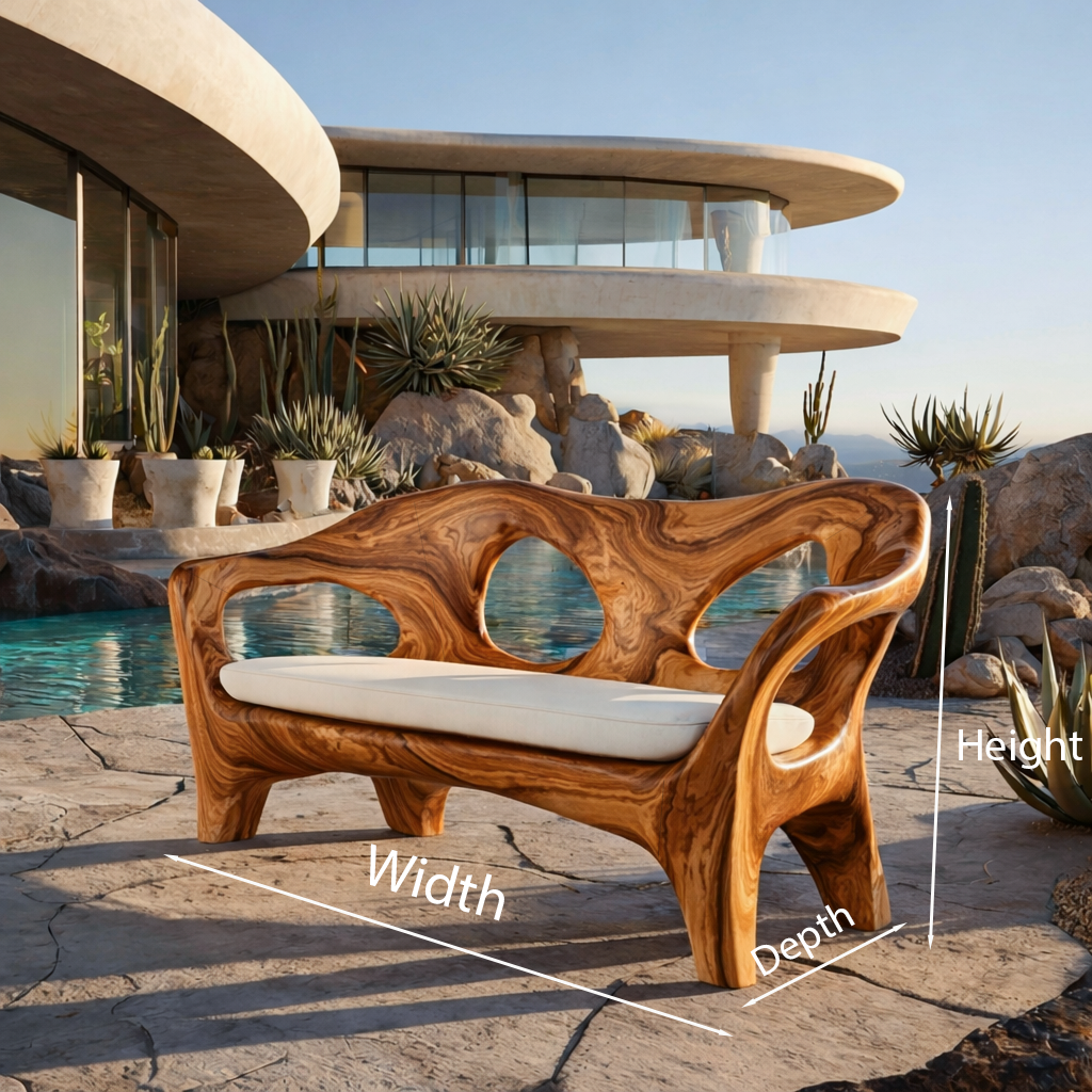 Luxury Sofa With Sculptural Form Bold Statement For Home