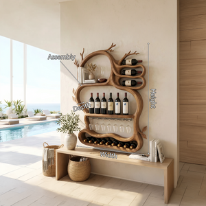 Modern Artistic Wine Storage Rack For Living Room