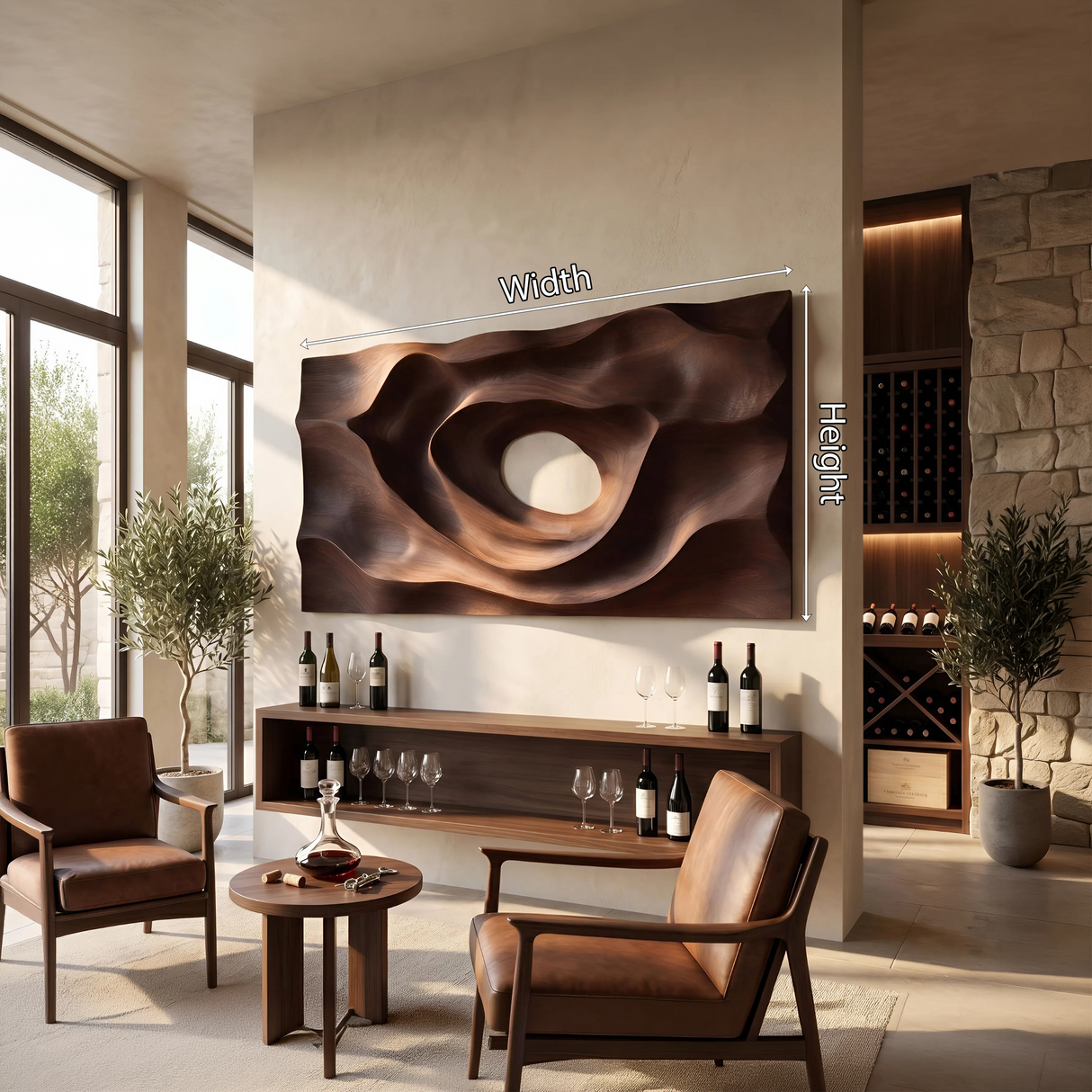 Mid Century Artistic Wall Decor Panel For Living Room