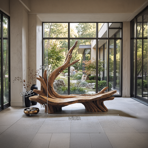 Handcrafted Live Edge Bench For Artistic Patio Designs