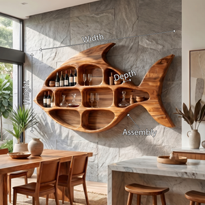 Rustic Wall Wine Rack For Home Lounge Wine Organizer
