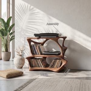 Farmhouse Wooden Media Stand Entryway Decor Charm
