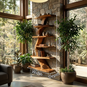 Contemporary Wall Shelf For Dining Room Storage Decor