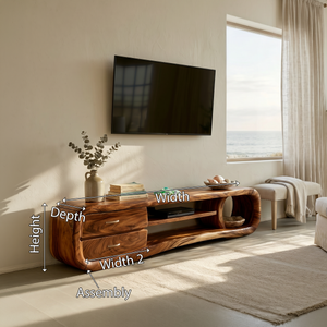 Luxury Media Console Contemporary Living Space