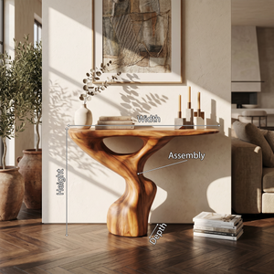 Rustic Accent Table Entryway Design
