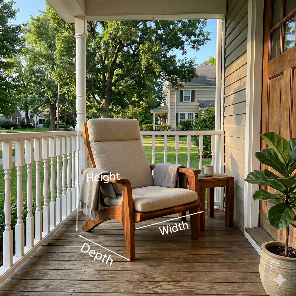 Modern Wooden Armchair For Reading Nook