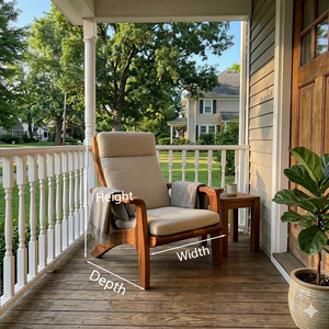 Modern Wooden Armchair For Reading Nook