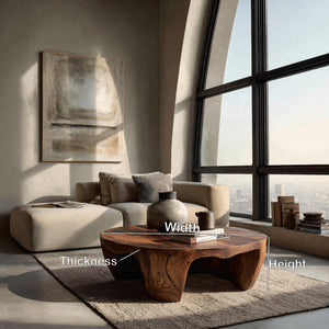 Organic Wooden Coffee Table For Home Interiors