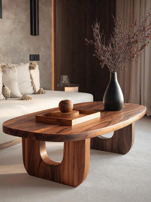 Modern Sculptural Coffee Table For Living Room