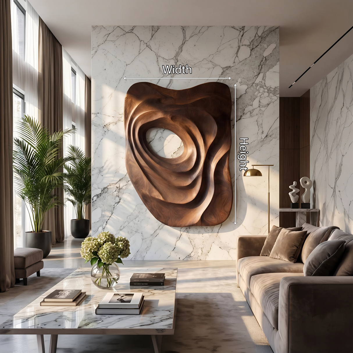 Modern Embossed Wall Decor Panel For Home Office Space